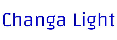 Changa Light लिपि